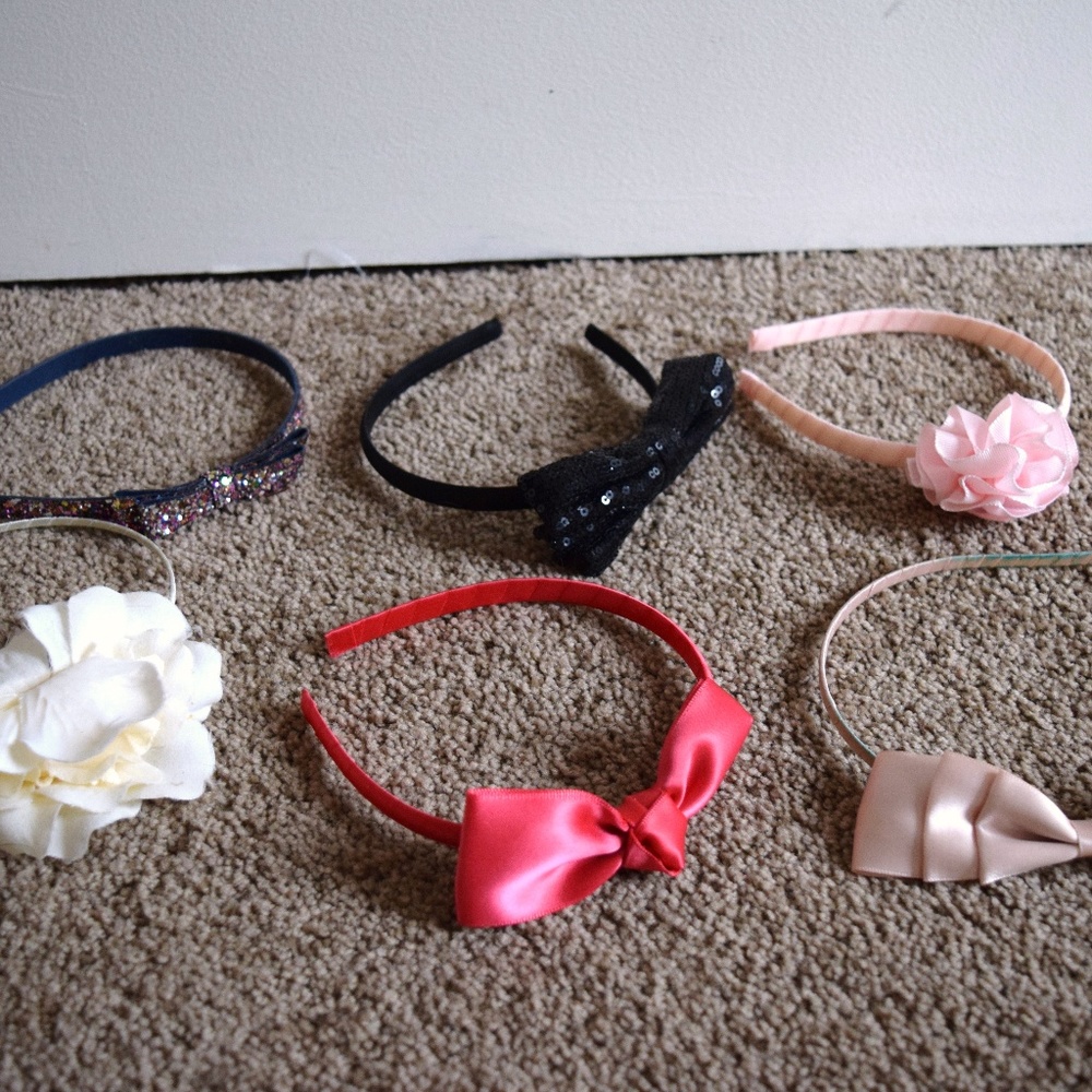 Floral & Bow Headband Hair Accessory Bundle